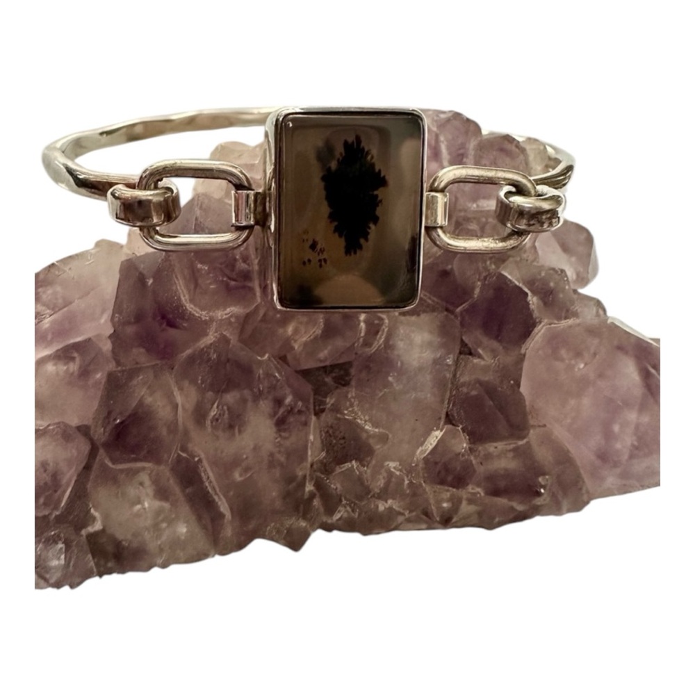 925 Sterling Silver Vintage  Moonstone Gem bracelat